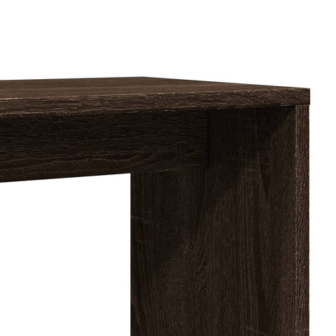 vidaXL Side Tables 2 pcs Brown Oak 50x30x50 cm Engineered Wood