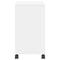 vidaXL Side Table with Wheels White 50x30x55 cm Engineered Wood