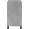 vidaXL Side Table with Wheels Concrete Grey 50x30x55 cm Engineered Wood
