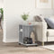 vidaXL Side Table with Wheels Grey Sonoma 50x30x55 cm Engineered Wood