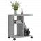 vidaXL Side Table with Wheels Grey Sonoma 50x30x55 cm Engineered Wood