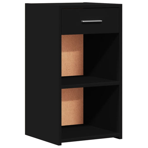 vidaXL Bedside Cabinets 2 pcs Black 35x34x65 cm Engineered Wood