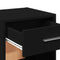 vidaXL Bedside Cabinets 2 pcs Black 35x34x65 cm Engineered Wood