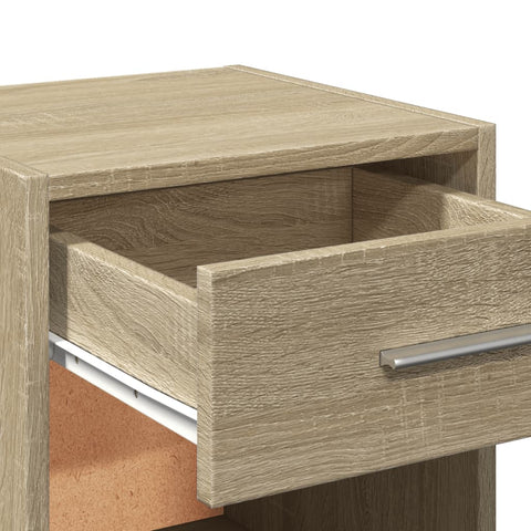 vidaXL Bedside Cabinets 2 pcs Sonoma Oak 35x34x65 cm Engineered Wood