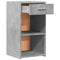 vidaXL Bedside Cabinets 2 pcs Concrete Grey 35x34x65 cm Engineered Wood