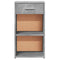 vidaXL Bedside Cabinets 2 pcs Concrete Grey 35x34x65 cm Engineered Wood