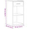 vidaXL Bedside Cabinets 2 pcs Grey Sonoma 35x34x65 cm Engineered Wood
