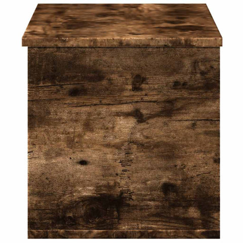vidaXL Storage Box Smoked Oak 90x35x35 cm Engineered Wood