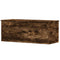 vidaXL Storage Box Smoked Oak 90x35x35 cm Engineered Wood