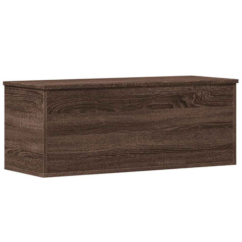 vidaXL Storage Box Brown Oak 90x35x35 cm Engineered Wood