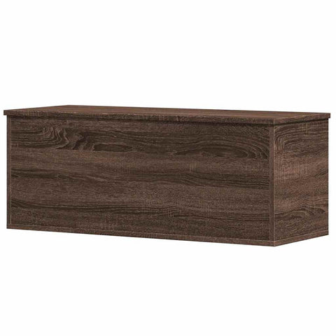 vidaXL Storage Box Brown Oak 90x35x35 cm Engineered Wood