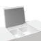 vidaXL Dressing Table with Mirror White 100x45x76 cm