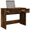 vidaXL Dressing Table with Mirror Smoked Oak 100x45x76 cm