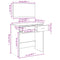 vidaXL Dressing Table with Mirror White 80x39x80 cm