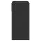 vidaXL Dressing Table with Mirror Black 80x39x80 cm