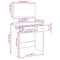 vidaXL Dressing Table with Mirror Black 80x39x80 cm