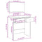 vidaXL Dressing Table with Mirror Concrete Grey 80x39x80 cm
