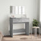 vidaXL Dressing Table with Mirror Grey Sonoma 80x39x80 cm