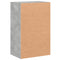 vidaXL Storage Cabinet Concrete Grey 56.5x39x90 cm Engineered Wood