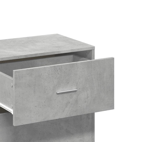 vidaXL Storage Cabinet Concrete Grey 56.5x39x90 cm Engineered Wood