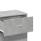 vidaXL Storage Cabinet Concrete Grey 56.5x39x90 cm Engineered Wood