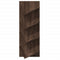 vidaXL Wall Bookshelf 4-Tier Brown Oak 33x16x90 cm
