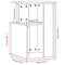 vidaXL Side Table White 35x35x60 cm Engineered Wood