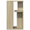 vidaXL Side Table Sonoma Oak 35x35x60 cm Engineered Wood