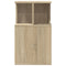 vidaXL Side Table Sonoma Oak 35x35x60 cm Engineered Wood