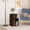 vidaXL Side Table Smoked Oak 35x35x60 cm Engineered Wood