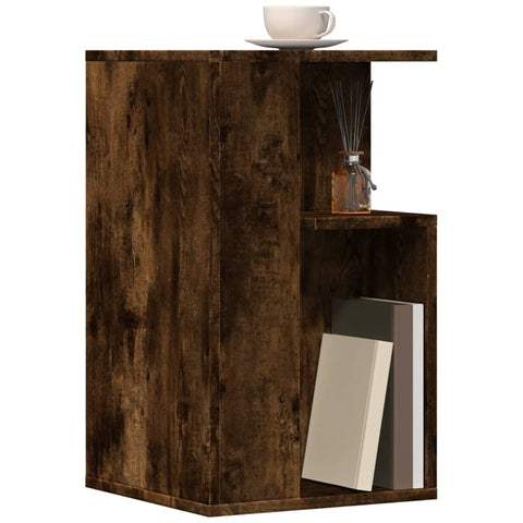 vidaXL Side Table Smoked Oak 35x35x60 cm Engineered Wood