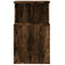 vidaXL Side Table Smoked Oak 35x35x60 cm Engineered Wood