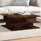 vidaXL Coffee Table Smoked Oak 70x70x29 cm Engineered Wood