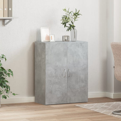 vidaXL File Cabinet Concrete Grey 60x32x77.5 cm Engineered Wood