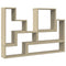 vidaXL Wall Shelf Sonoma Oak 96x12x64 cm Engineered Wood