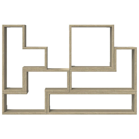 vidaXL Wall Shelf Sonoma Oak 96x12x64 cm Engineered Wood