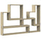 vidaXL Wall Shelf Sonoma Oak 96x12x64 cm Engineered Wood