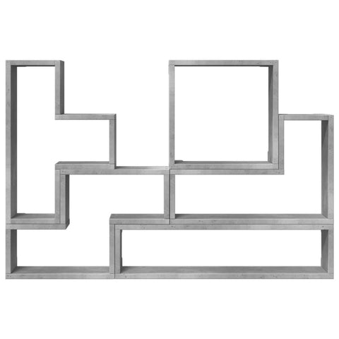 vidaXL Wall Shelf Concrete Grey 96x12x64 cm Engineered Wood