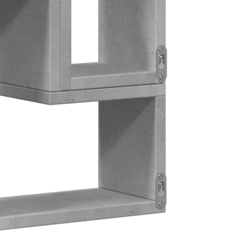 vidaXL Wall Shelf Concrete Grey 96x12x64 cm Engineered Wood