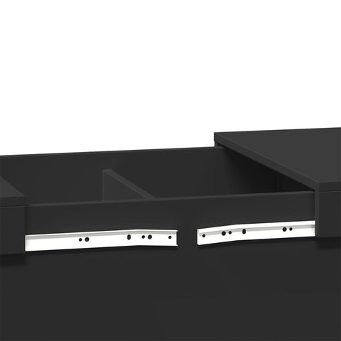 vidaXL Coffee Table Black 80x55x40 cm Engineered Wood