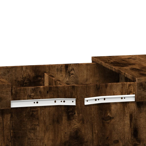vidaXL Coffee Table Smoked Oak 100x55x40 cm Engineered Wood