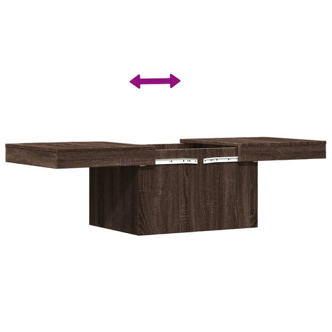 vidaXL Coffee Table Brown Oak 100x55x40 cm Engineered Wood