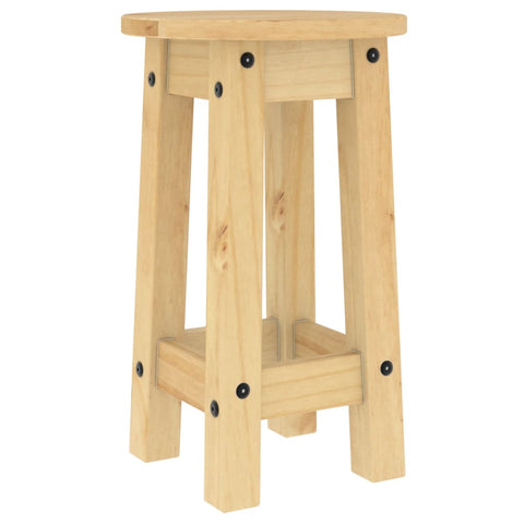 vidaXL Bar Stools 2 pcs Solid Wood Pine