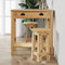 vidaXL Bar Stools 2 pcs Solid Wood Pine