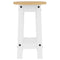 vidaXL Bar Stools 2 pcs White Solid Wood Pine