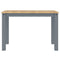 vidaXL Dining Table Panama Grey 117x60x75 cm Solid Wood Pine
