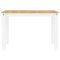 vidaXL Dining Table Panama White 117x60x75 cm Solid Wood Pine