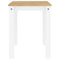 vidaXL Dining Table Panama White 117x60x75 cm Solid Wood Pine