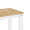 vidaXL Dining Table Panama White 117x60x75 cm Solid Wood Pine