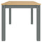vidaXL Dining Table Panama Grey 160x80x75 cm Solid Wood Pine